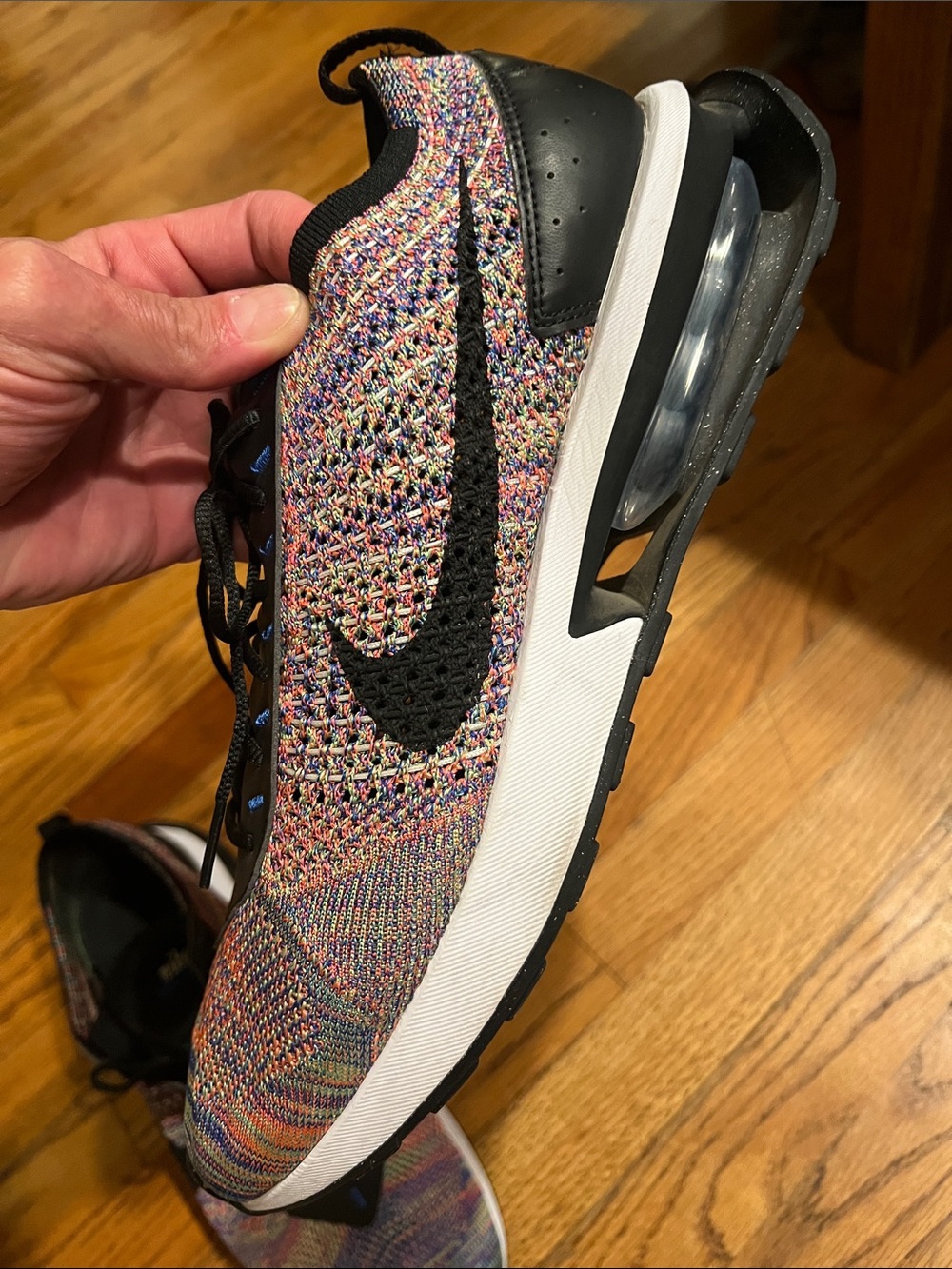 Nike Multicolor Knit Sneakers with Black Accents Size 12 M - Picture 5 of 12